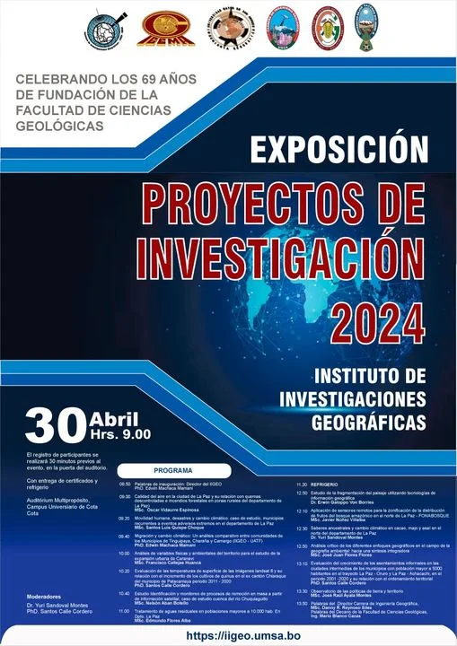 Exposición PROYECTOS DE INVESTIGACIÓN 2024, en La Paz, el 30-abril