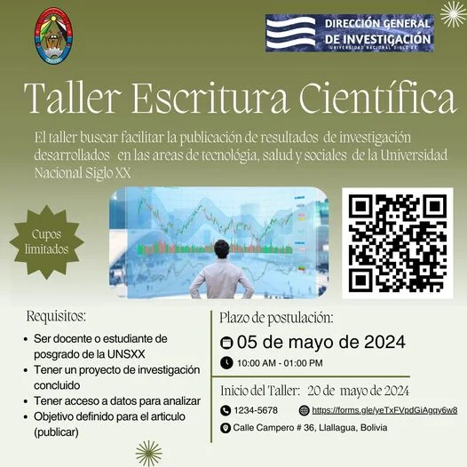 Taller ESCRITURA CIENTÍFICA, en Potosí, el 5-mayo
