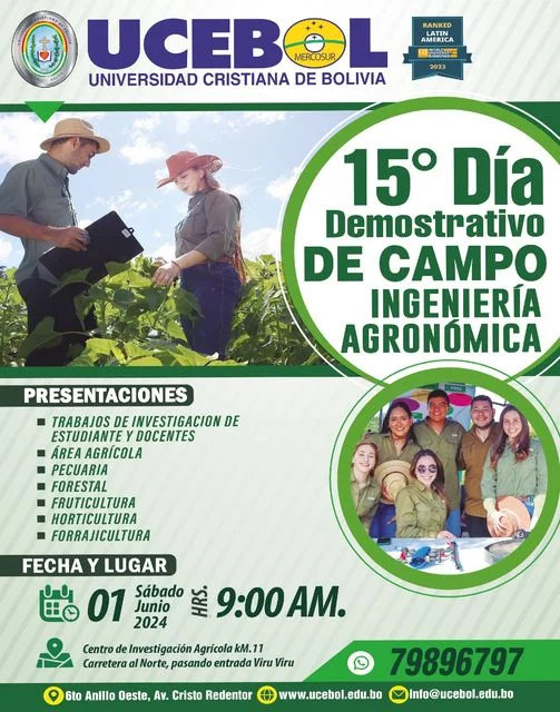 DÍA DEMOSTRATIVO DE CAMPO, en Santa Cruz, el 1-junio