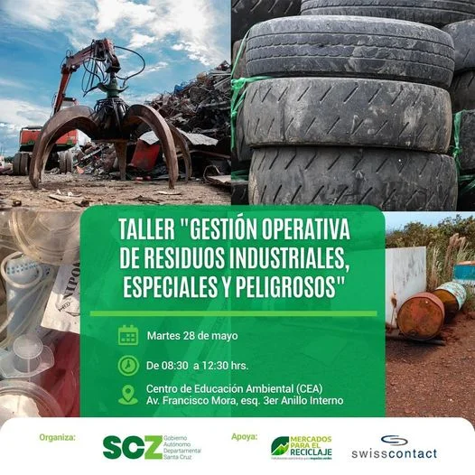 Taller GESTIÓN OPERATIVA DE RESIDUOS INDUSTRIALES, en Santa Cruz, el 28-mayo