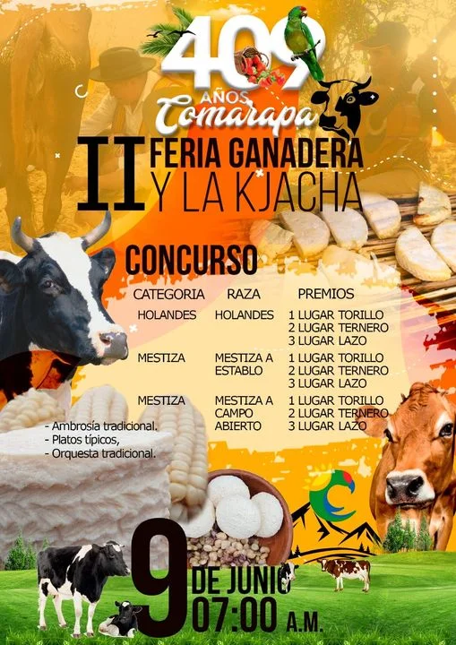 FERIA GANADERA Y LA KJACHA, en Santa Cruz, el 9-junio.