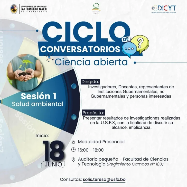 Conversatorios CIENCIA ABIERTA, en Chuquisaca, el 18-junio