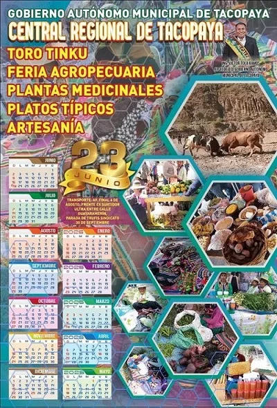 FERIA AGROPECUARIA Y PLANTAS MEDICINALES, en Cochabamba, el 23-junio