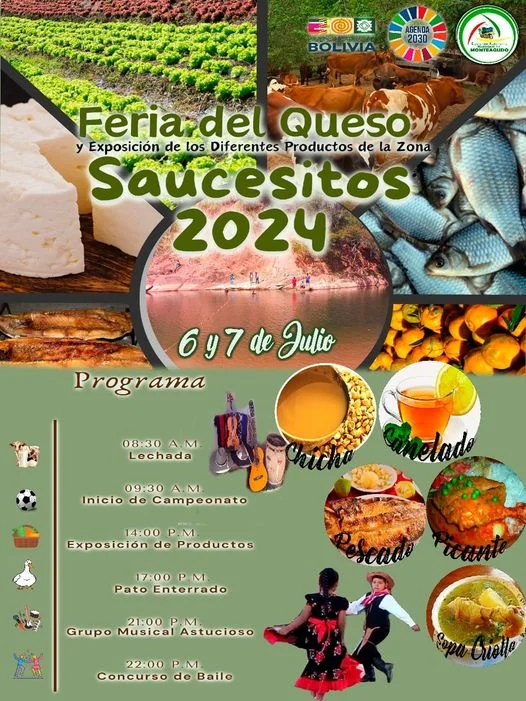 FERIA DEL QUESO SAUCESITOS, en Chuquisaca, el 6 y 7-julio