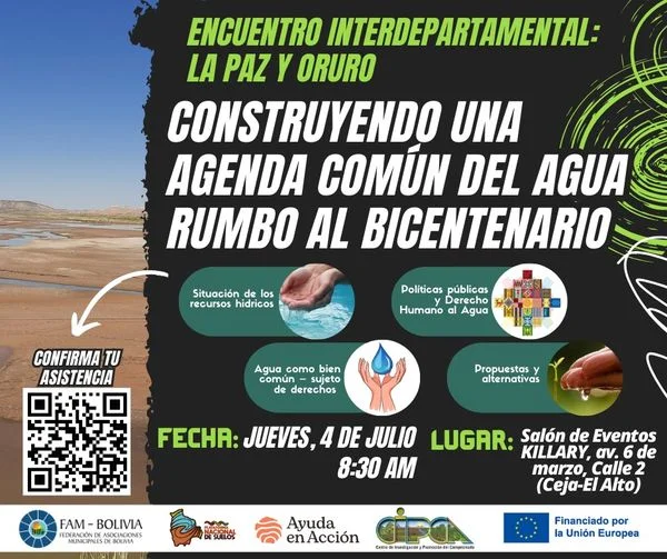 Encuentro CONSTRUYENDO UNA AGENDA COMÚN AL BICENTENARIO, en La Paz, el 4-julio