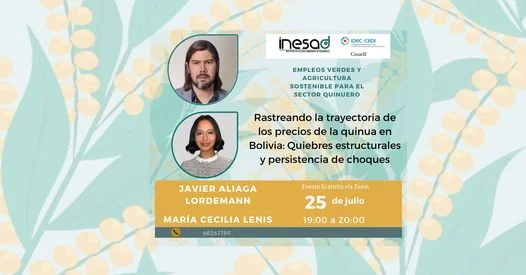 Taller RASTREANDO LA TRAYECTORIA DE LOS PRECIOS DE LA QUINUA, virtual, el 25-julio