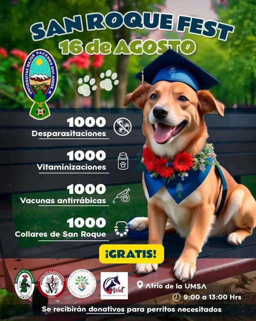 SAN ROQUE FEST DE LA UMSA, en La Paz, el 16-agosto