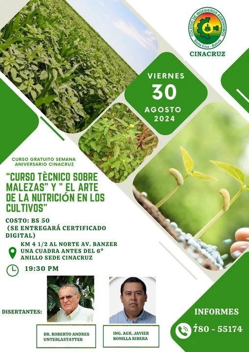 Curso TÉCNICO SOBRE MALEZAS, en Santa Cruz, el 30-agosto