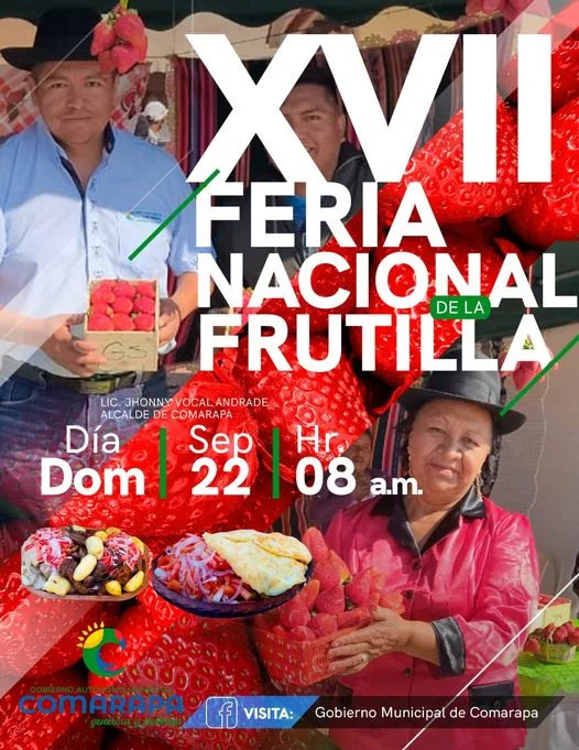FERIA DE LA FRUTILLA DE COMARAPA, en Santa Cruz, el 22-sept.