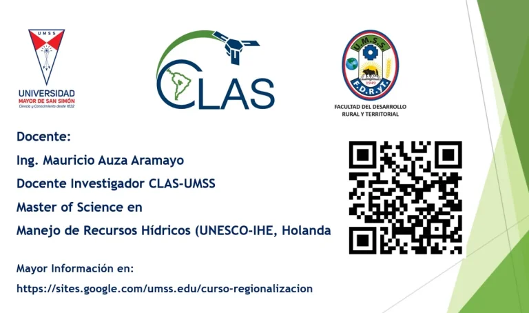 Curso REGIONALIZACIÓN DEL DÉFICIT HÍDRICO MEDIANTE HERRAMIENTAS GEOMÁTICAS, virtual, el 30-sept.