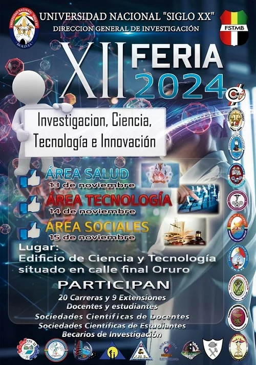 FERIA DE INVESTIGACIÓN, CIENCIA E INNOVACIÓN 2024 UNSXX, en Potosí, el 14-nov.