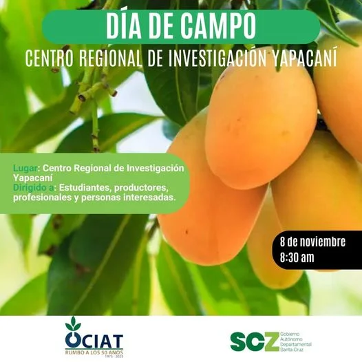 Exposición INVESTIGACIONES EN PLANTACIONES FRUTALES Y FORESTALES en Yapacaní – Santa Cruz, el 8-nov.