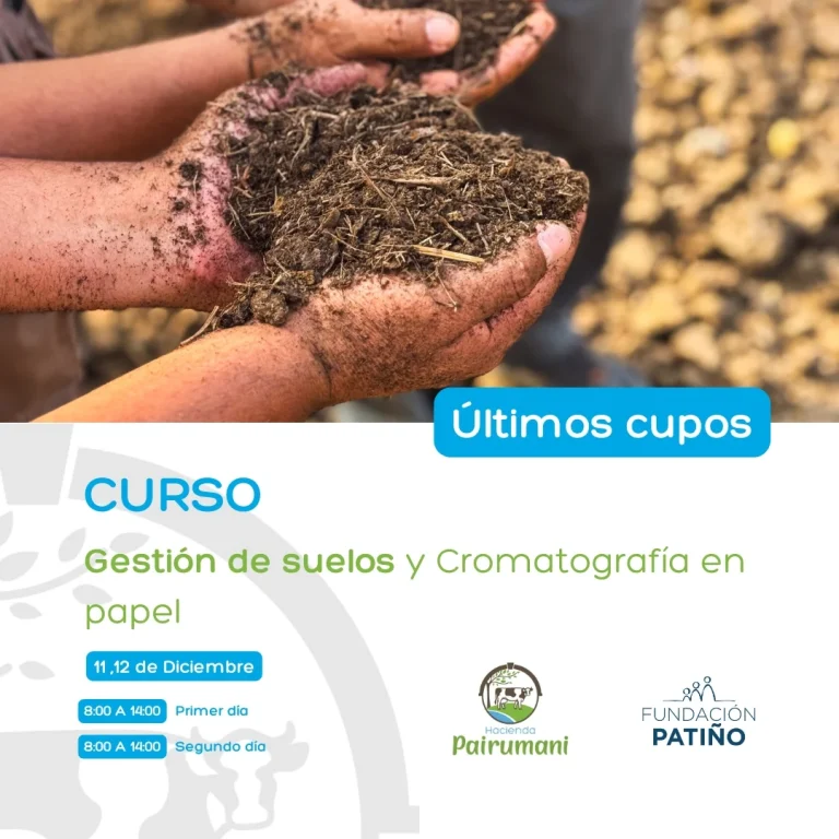 Curso GESTIÓN DE SUELOS Y CROMATOGRAFÍA EN PAPEL, en Cochabamba, el 11 y 12-dic.
