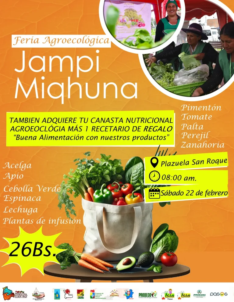 FERIA AGROECOLÓGICA, en Sucre – Chuquisaca, el 22-febrero