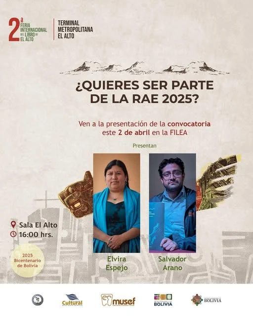 Presentación CONVOCATORIA RAE 2025, en El Alto – La Paz, el 2-abril