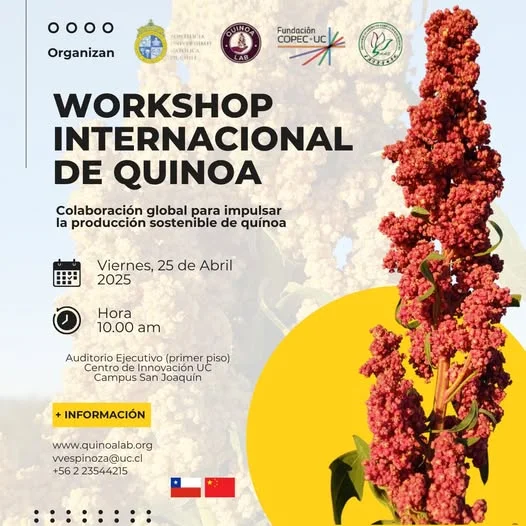 WORKSHOP INTERNACIONAL DE QUINOA, en CHILE, el 25-abril