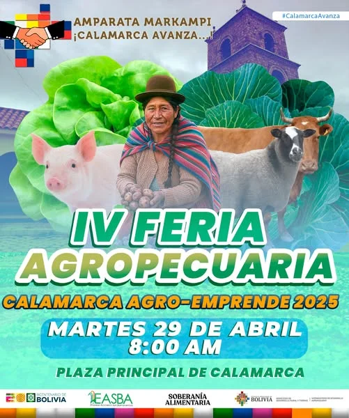 FERIA AGROPECUARIA «CALAMARCA AGRO EMPRENDE 2025», en Calamarca – La Paz, el 29-abril