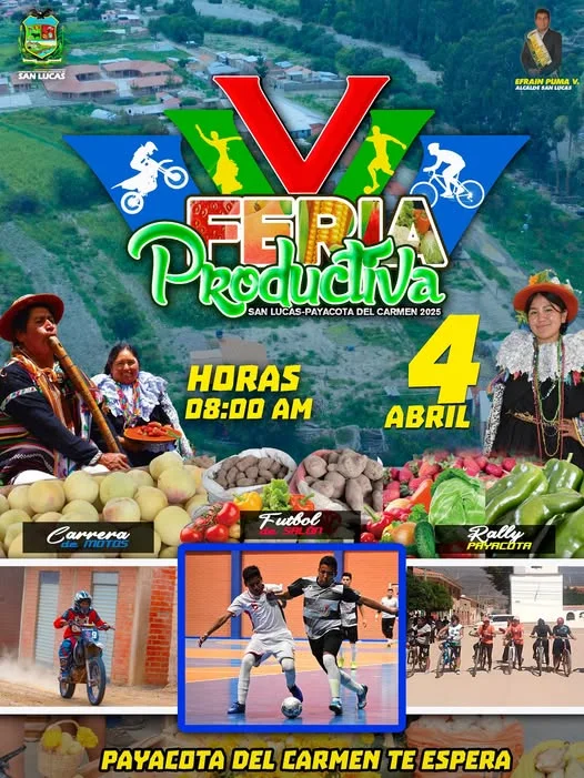 FERIA PRODUCTIVA, en San Lucas – Chuquisaca, el 4-abril