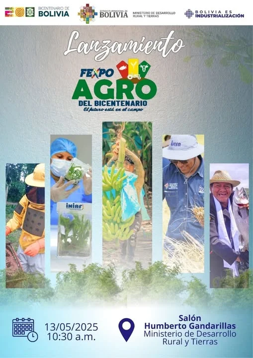 Lanzamiento FEXPO AGRO 2025, en La Paz, el 13-mayo