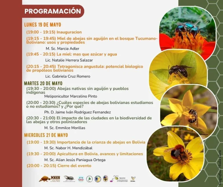 Simposio ABEJAS EN BOLIVIA, virtual, del 19 al 21-mayo