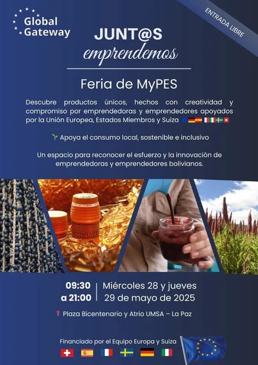 FERIA DE EMPRENDIMIENTOS DE MICRO Y PEQUEÑAS EMPRESAS, en La Paz, el 28 y 29-mayo