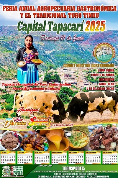 FERIA GANADERA AGROPECUARIA, en Tapacarí – Cochabamba, el 1-junio