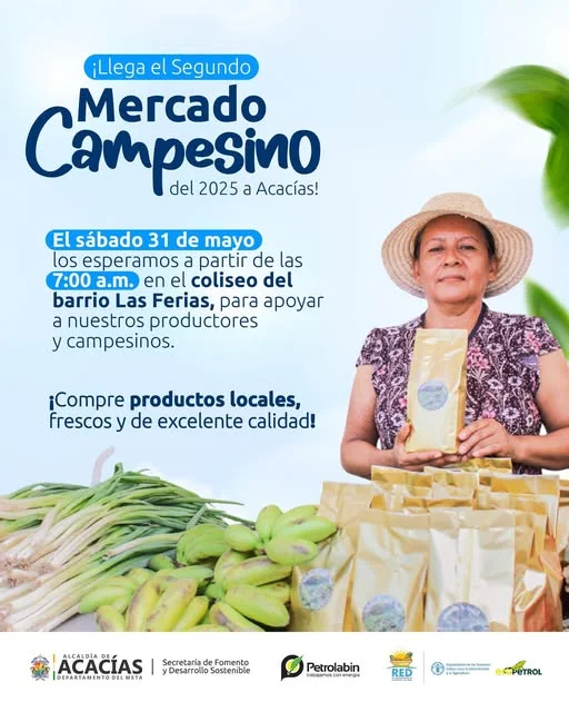 MERCADO CAMPESINO, en Acacias – Potosí, el 31-mayo