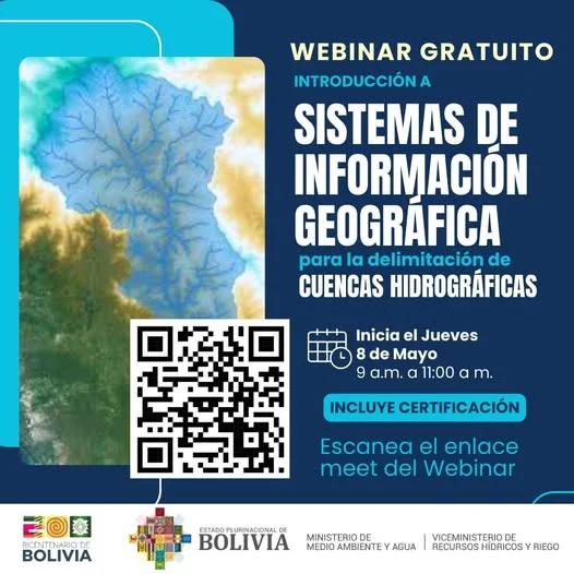 Seminario SIG PARA LA DELIMITACIÓN DE CUENCAS, virtual, el 8-mayo