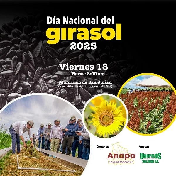 DÍA NACIONAL DEL GIRASOL, en San Julián – Santa Cruz, el  18-julio