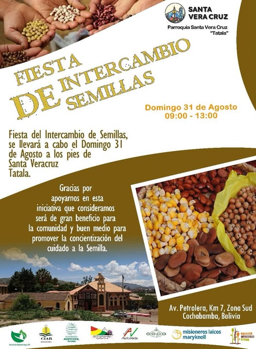 FIESTA DE INTERCAMBIO DE SEMILLAS, en Cochabamba, el 31-agosto