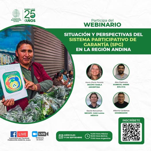 Seminario SITUACIÓN Y PERSPECTIVAS DEL SISTEMA DE PARTICIÓN DE GARANTÍA EN LA REGIÓN ANIDINA, virtual, el 17-septiembre