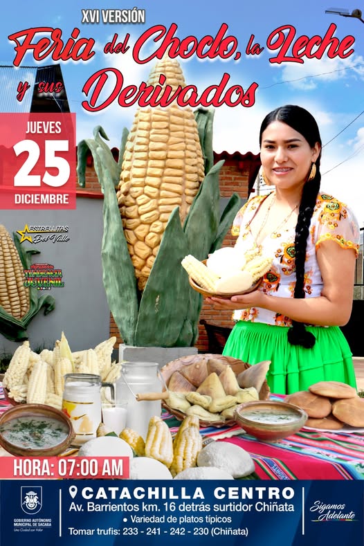 FERIA DEL CHOCLO, LA LECHE Y SUS DERIVADOS, en Sacaba – Cochabamba, el 25-dic.