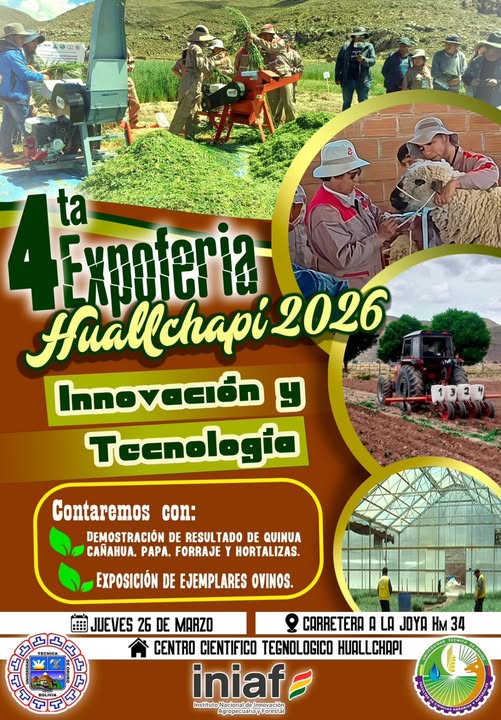 Expoferia Huallchapi Innovación y Tecnología 2026, en Oruro, el 26-marzo