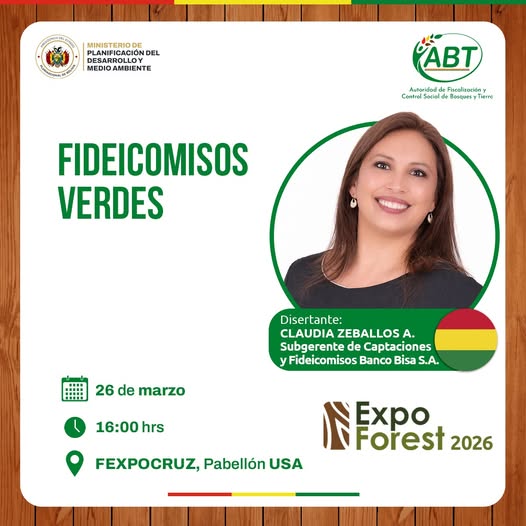 Disertación “Fideicomisos Verdes”, en Santa Cruz, el 26-marzo