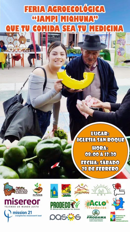 FERIA AGROECOLÓGICA JAMPI MIQHUNA, en Sucre – Chuquisaca, el 28-febrero