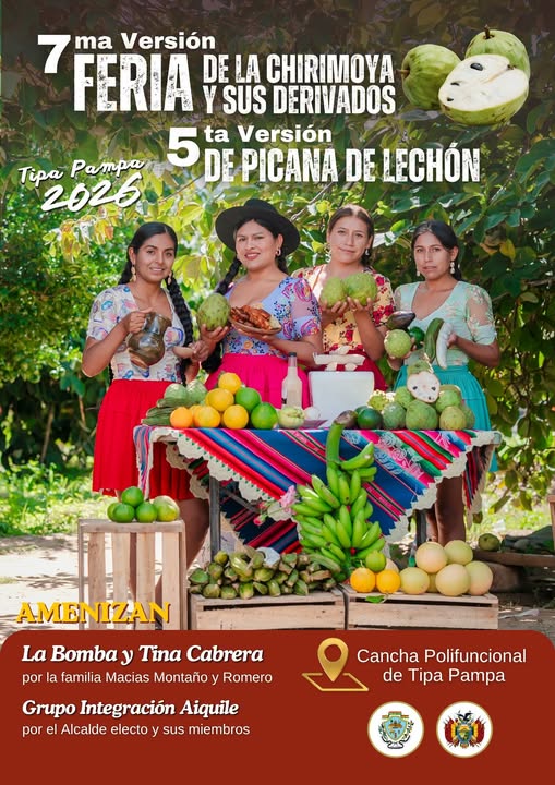Feria de la Chirimoya, en Aiquile – Cochabamba, el 25-abril