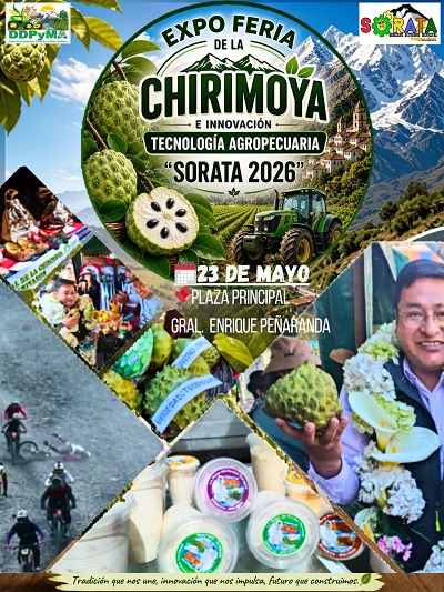 Feria de la Chirimoya, en Sorata – La Paz, el 23-mayo