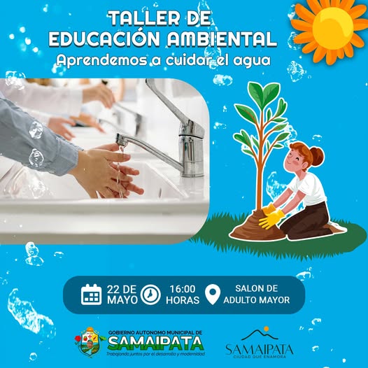 Taller “Educación ambiental”, en Samaipata – Santa Cruz, el 22-mayo
