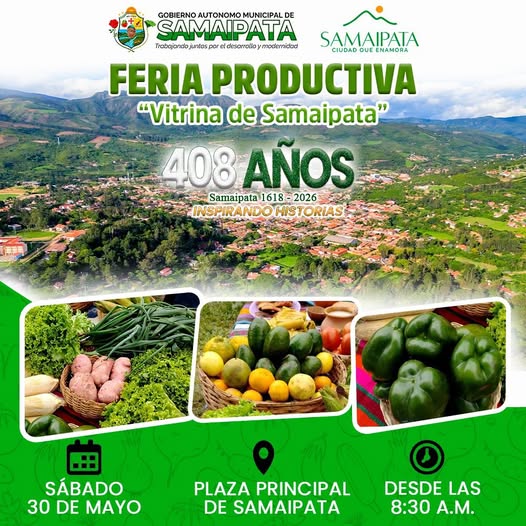 Feria Productiva-Gastronómica 2026, en Samaipata – Santa Cruz, el 30-mayo