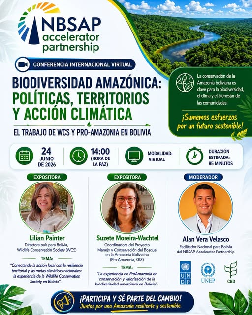 Conferencia “Biodiversidad Amazónica: Políticas, Territorios y Acción Climática”, virtual, el 24-junio