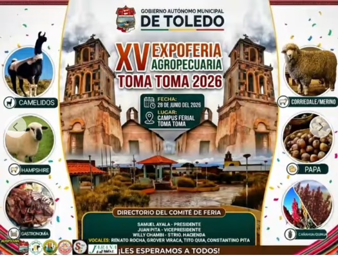 Expoferia Agropecuaria en Toma Toma, en Toledo – Oruro, el 28-junio