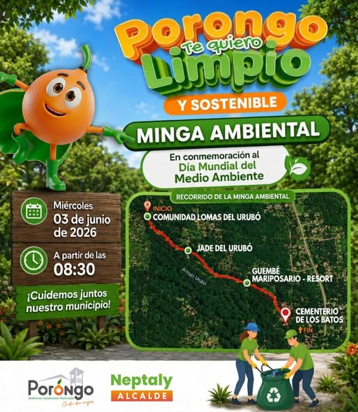 Minga por el Día mundial del medioambiente, en Porongo – Santa Cruz, el 3-junio