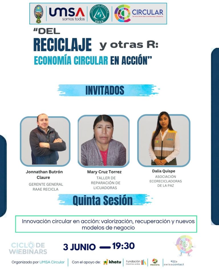 Seminario “Del reciclaje y otras R: Economía Circular en Acción”, virtual, el 3-junio