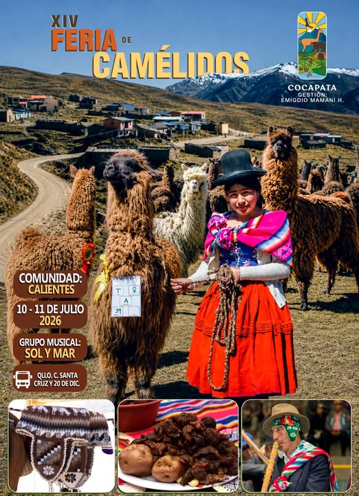 Feria de Camélidos, en Cocapata – Cochabamba, el 10 y 11-julio