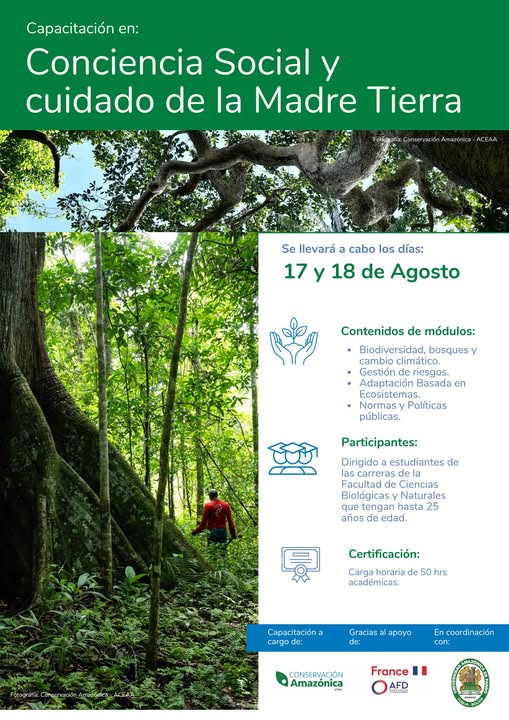 Capacitación “Conciencia ambiental”, en Cobija – Pando, el 17 y 18-agosto