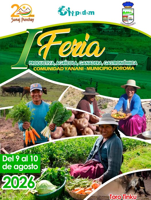 Feria Productiva, Agrícola, Ganadera y Gastronómica, en Pocona – Cochabamba